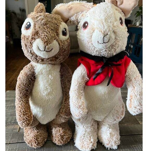 DanDee Peter Rabbit Plush Set OF 2 Easter Porch Greeter 25" - Picture 1 of 9